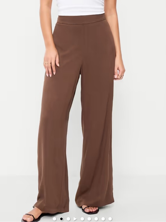 Old Navy Pants - Old navy High-Waisted Wide-Leg Pants in Brown pull-on summer medium nwt